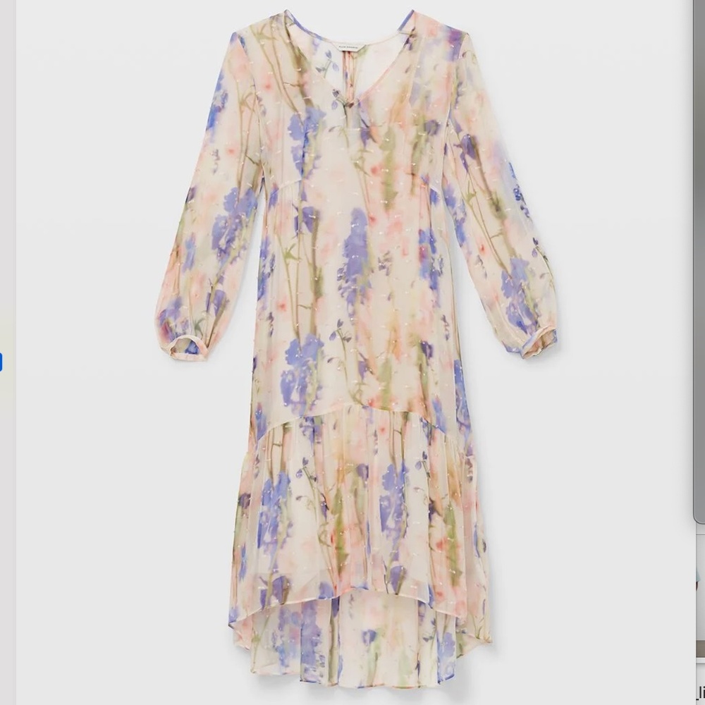 Floral Tiered Dress - New With Tags - NEVER WORN - Pink Multi - Picture 4 of 4